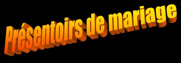 Présentoir mariage fer forgé d'art